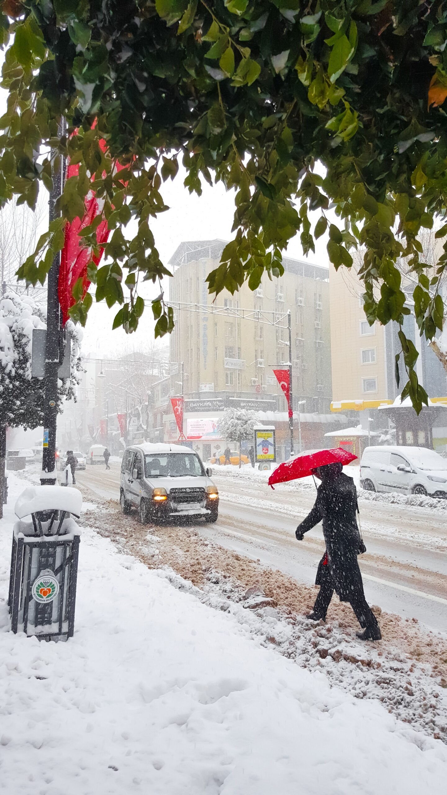Snowy day commuting and everyday traction